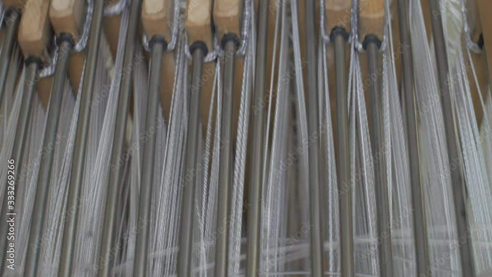 Detail of Loom work. Close up 