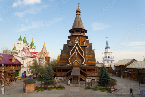 St. Nicholas Wooden Cathedral in Moscow 17.10.2019