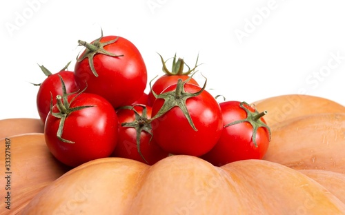 Red tomato raw ripe vegetab...