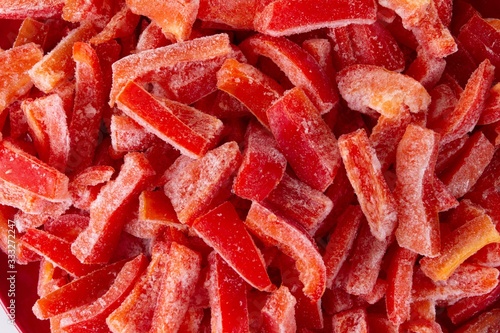 Frozen bell pepper and raw ...
