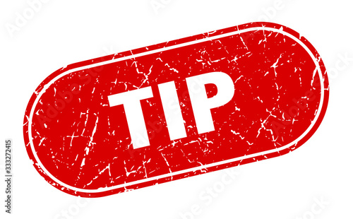 tip sign. tip grunge red stamp. Label
