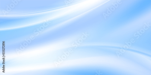Soft blurred waves abstract blue elegant background