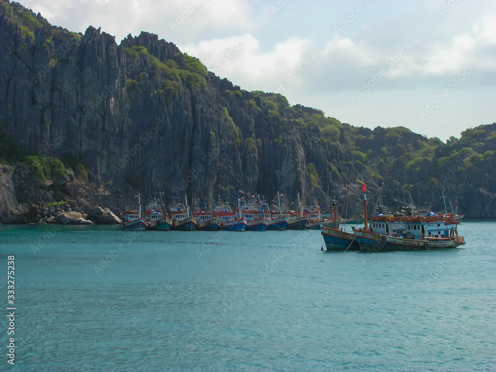 Fishing boats in Koh Samui, Thailand