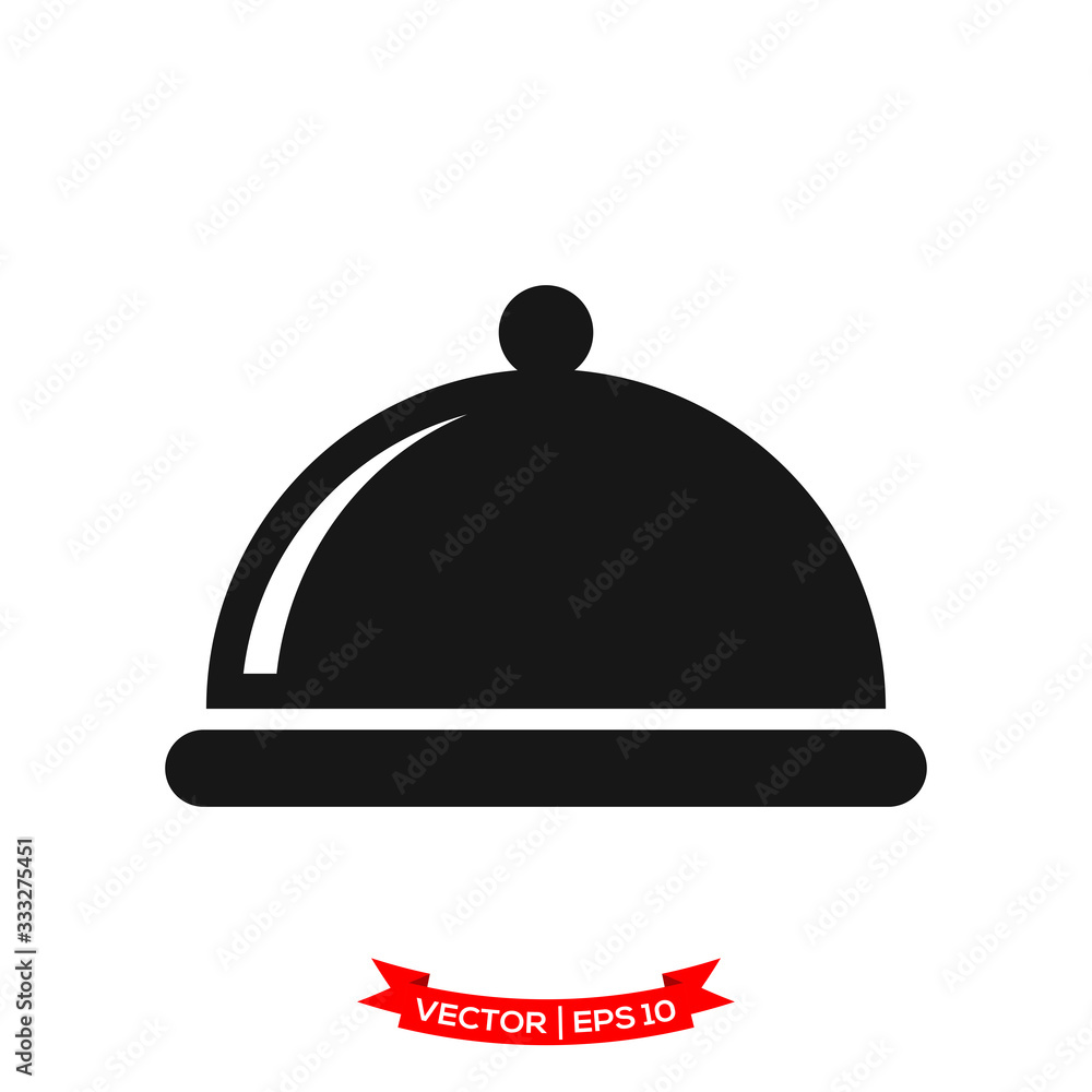 serving icon in trendy flat design, restaurant icon, dish icon, food of tray vector icon serving icon in trendy flat design, restaurant icon, dish icon, food of tray vector icon