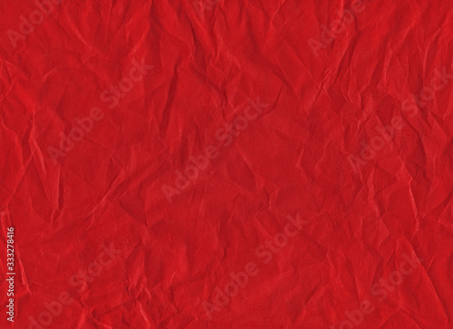 red wrinkled paper texture background