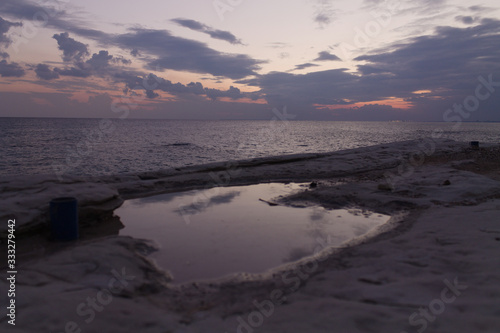 sunset on beach