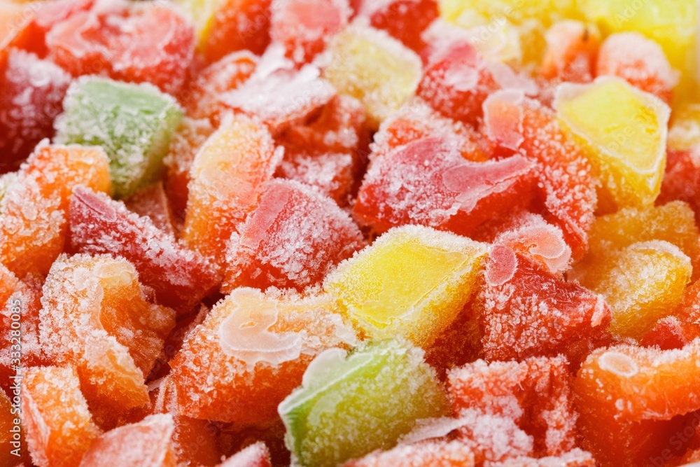 Frozen bell pepper and raw vegetable food, ice. Frozen bell pepper and raw vegetable food, ice.