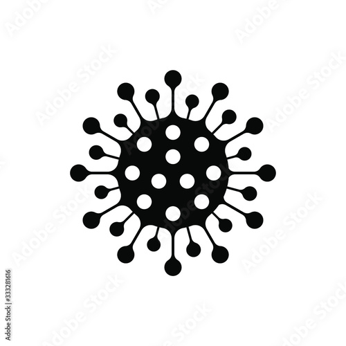 Coronavirus icon, flat vector image Eps