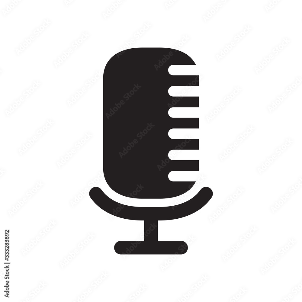 microphone vector icon in trendy flat style microphone vector icon in trendy flat style