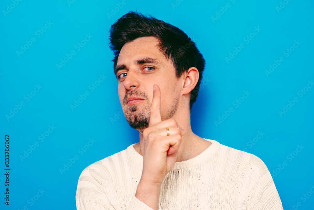 man put finger on her lips man put finger on her lips