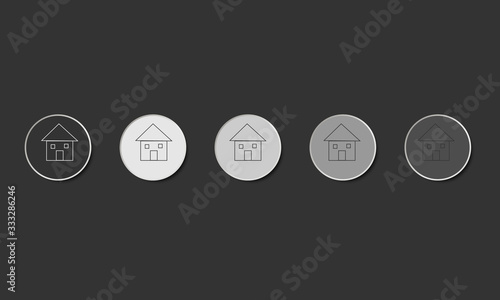 home office homeoffice Button Icon kreis Kreise Zeichen Symbol