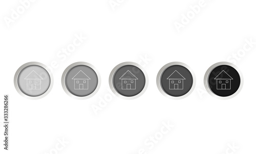 Home office Homeoffice Button Icon Zeichen Symbol Vektor Vector