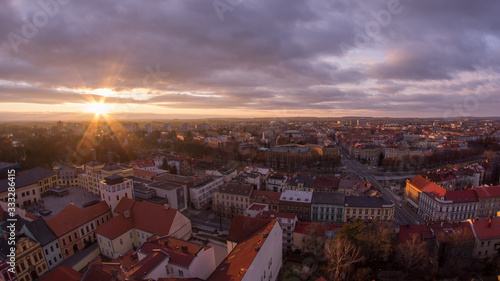 Panorama of city Hrade Kralove