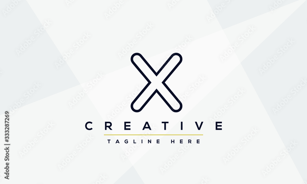 Obraz premium X letter logo Design Modern Monogram Icon. X XX initials based Template and Letters in vector.