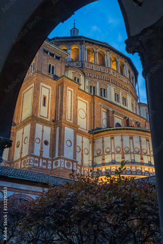 Fototapeta premium Santa Maria delle Grazie in Milan Italy