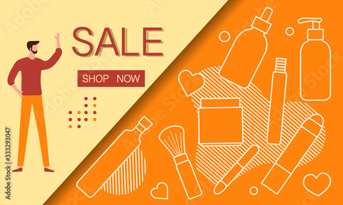 Cosmetics, makeup Sale Shopping Purchase Discount