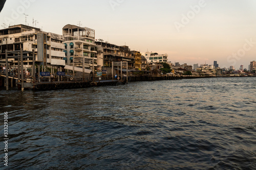 Small pier Extending to the Chao Phraya River © Vitali