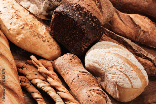 Fragrant bread on the table...
