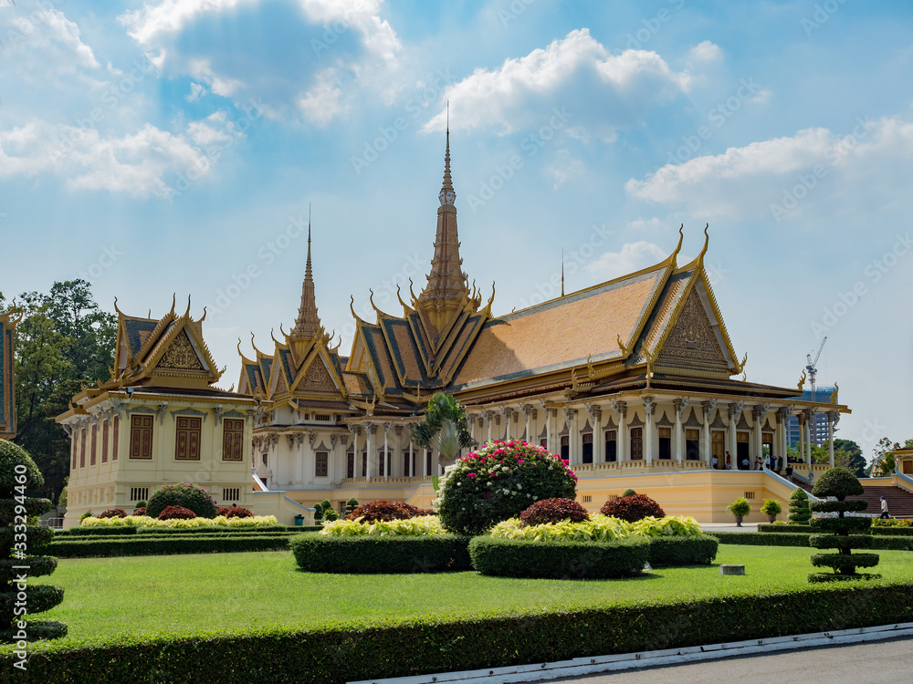 Royal Palace in Cambodia capital city Phnom Penh