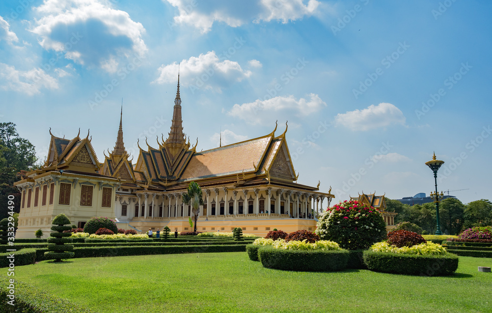 Royal Palace in Cambodia capital city Phnom Penh