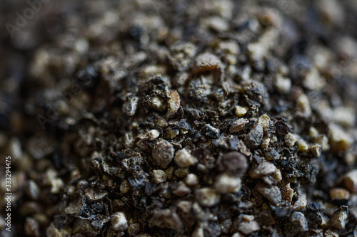 close up of black pepper