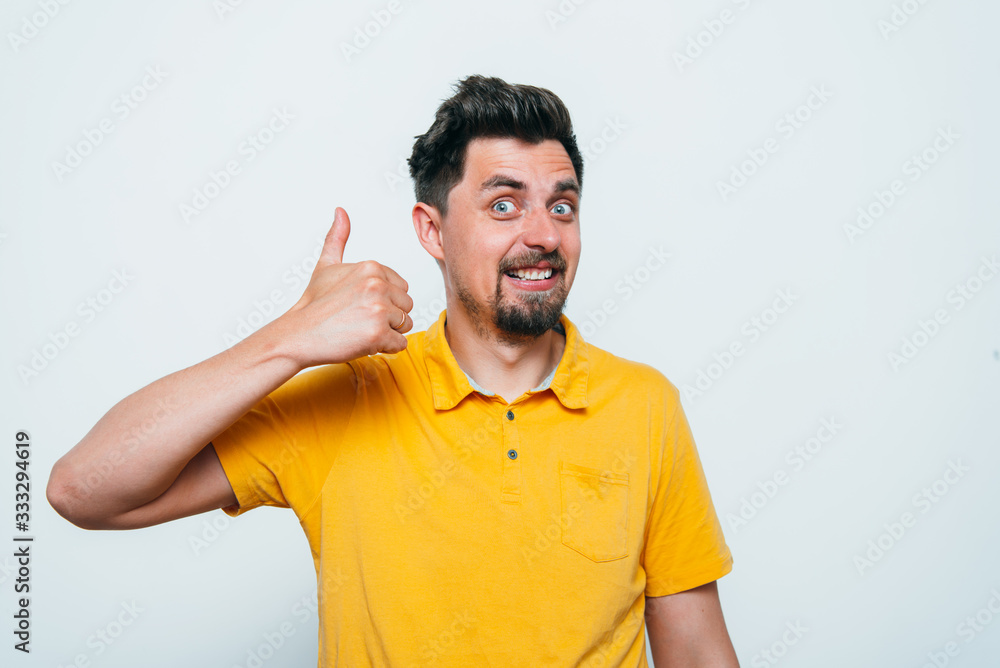 Man Showing Thumb Up Man Showing Thumb Up