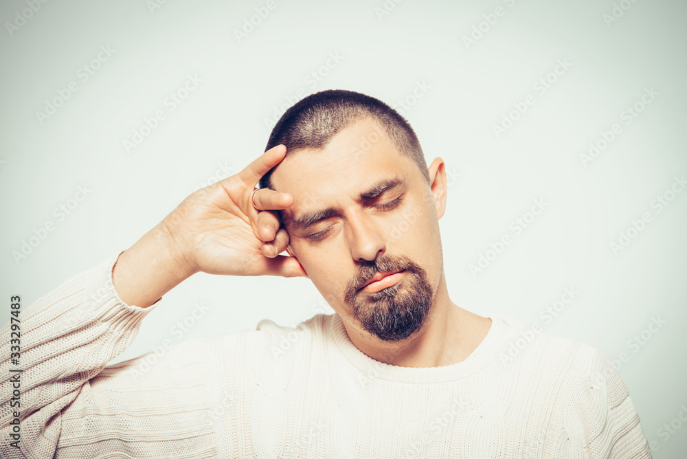 Fototapeta premium A man who made a mistake.