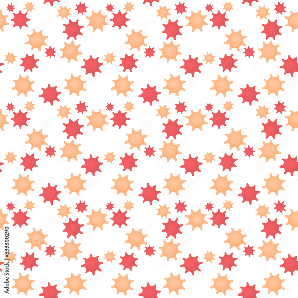 Coronavirus seamless pattern. Repetitive 3d illustration of COVID-19 Coronavirus seamless pattern. Repetitive 3d illustration of COVID-19