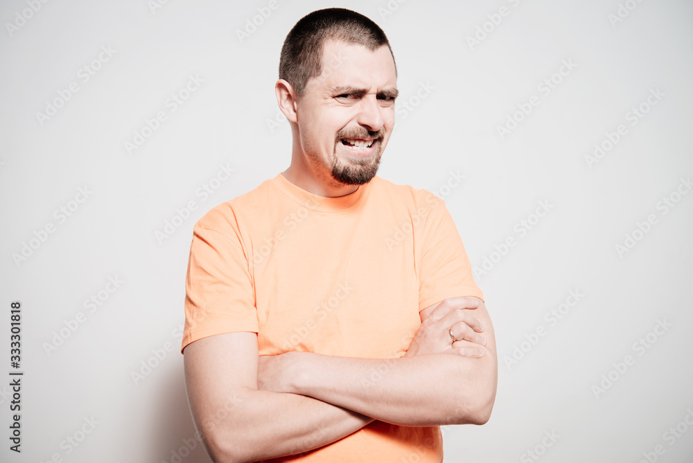 Portrait of a man arms folded Portrait of a man arms folded