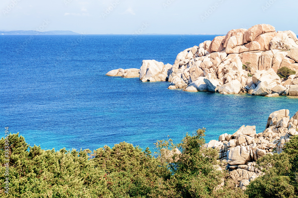 Rocks at Capo Testa Santa Teresa Gallura on Mediterranean sea