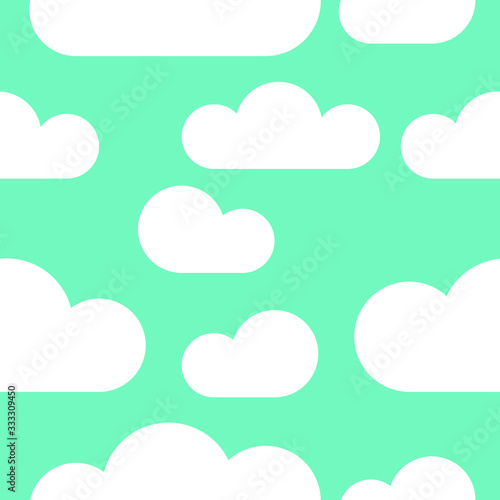 clouds seamless vector background, sky vector wallpaper backdrop