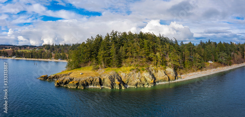 Картината върху платно Lover's Bluff on Lummi Island, Washington