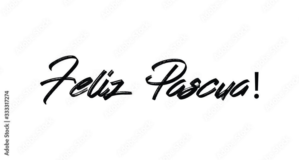 Happy easter lettering text in spanish language. Vector calligraphy. Happy easter lettering text in spanish language. Vector calligraphy.