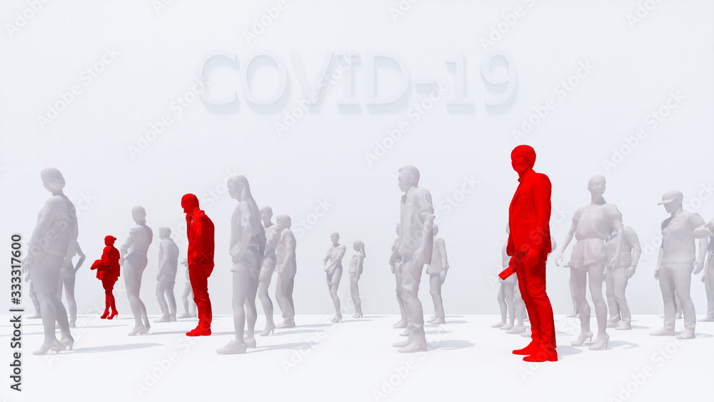 Schematic representation of detection people with virus COVID-19 with a ...