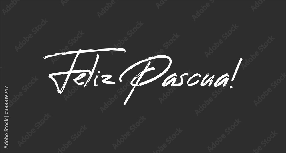 Happy easter lettering text in spanish language. Vector calligraphy. Happy easter lettering text in spanish language. Vector calligraphy.
