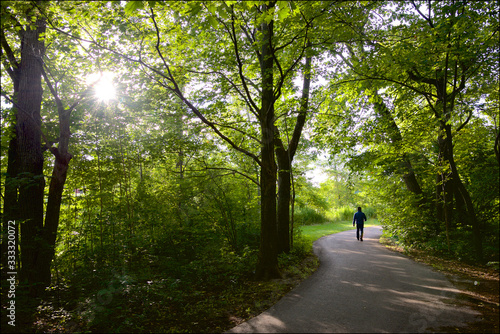 Photography Healthy lifestyle - walking in the public park