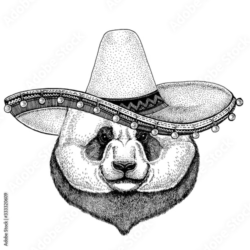 Mexican sombrero. National hat. Cinco de mayo. Day of the dead.