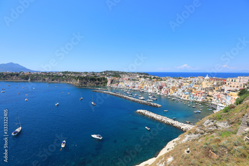 Panoramic View of Procida island Italy © funbox