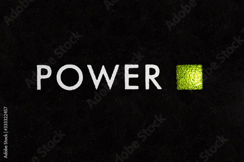 Macro photograph of power i...
