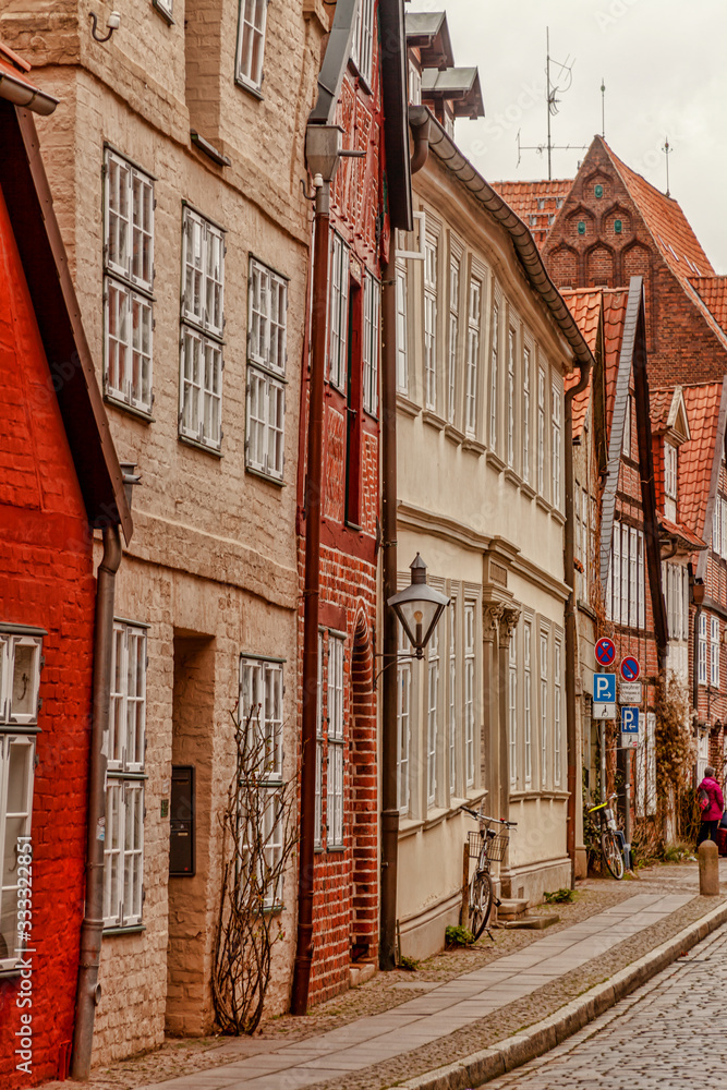 Fototapeta premium Häüser in Lüneburger Altstadt