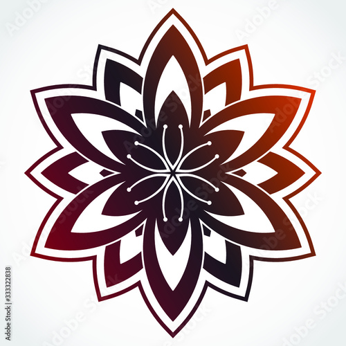 beautiful color floral fecorative background symbol