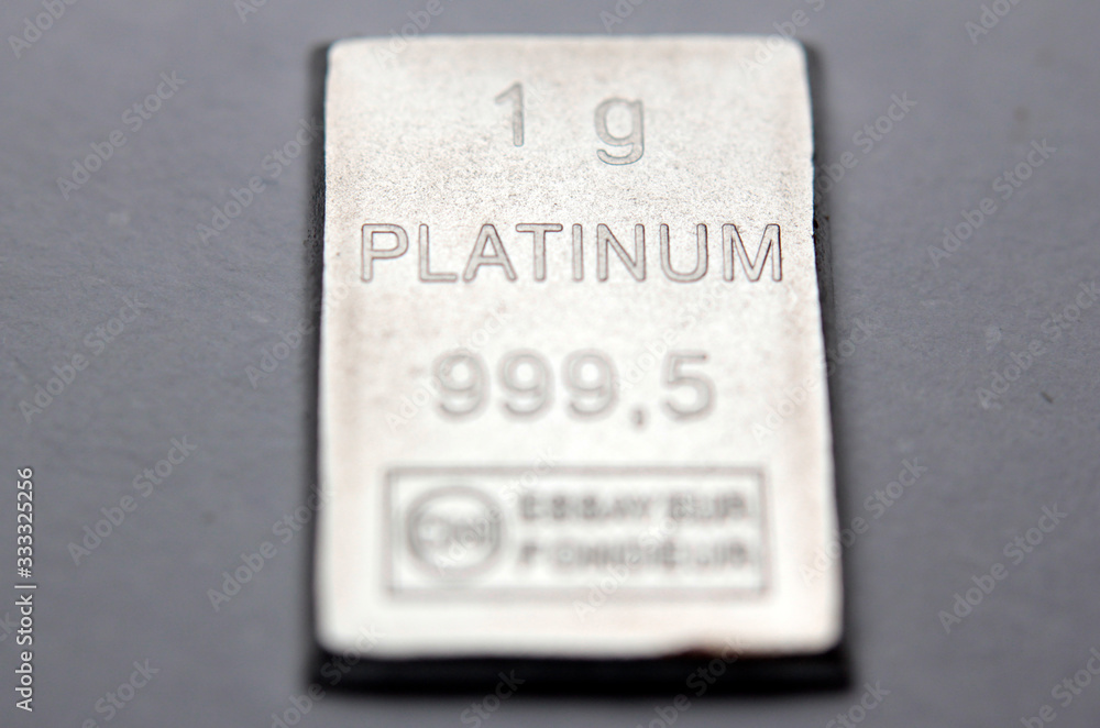 Close-up of a Platinum bar Close-up of a Platinum bar