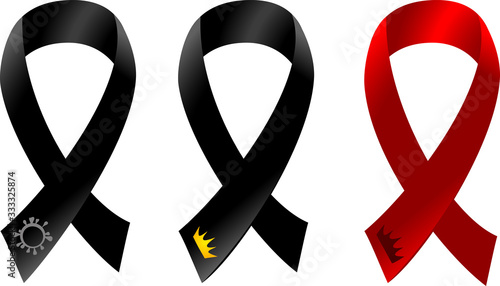 Coronavirus mourning ribbon