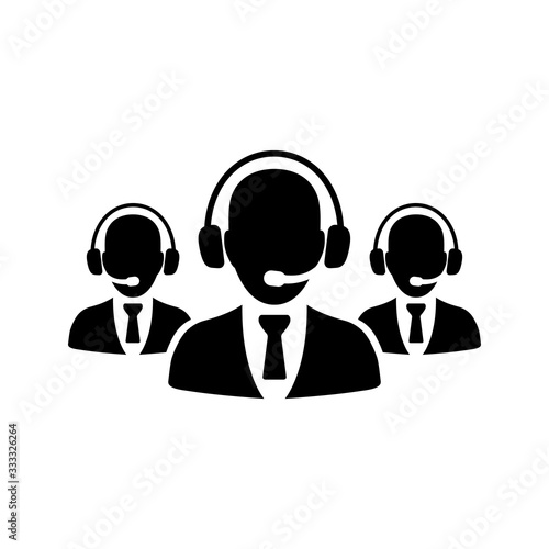 Call Center Icon. Online help, consultation. Vector graphics isolated on white background. icon Vector EPS 10