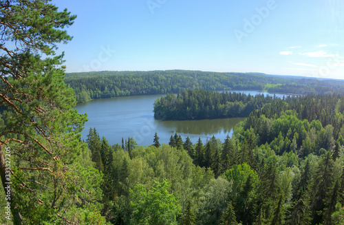 landscape with river and blue sky © Markus Kauppinen