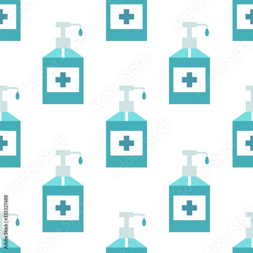 alcohol gel, hand sanitizer pattern, vector illustration