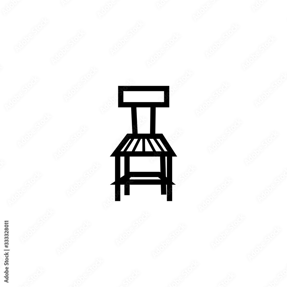 chair icon simple design vector lines chair icon simple design vector lines