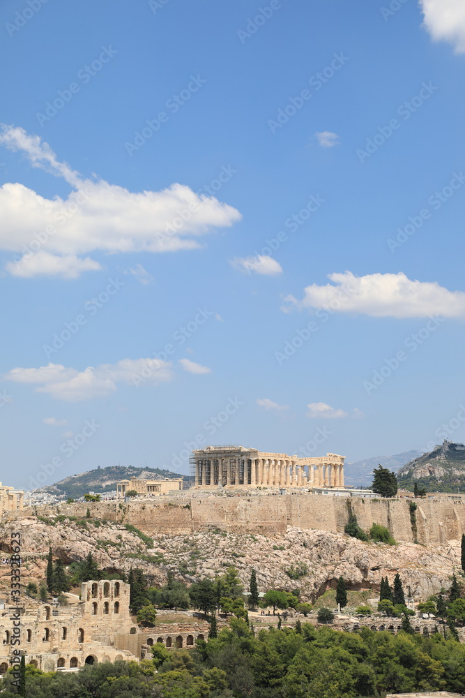 Parthenon Temple on the Acropolis of Athens, Greece