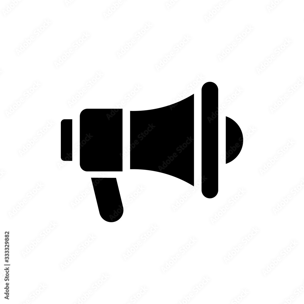 Megaphone Vector Icon Glyph Illustration Megaphone Vector Icon Glyph Illustration