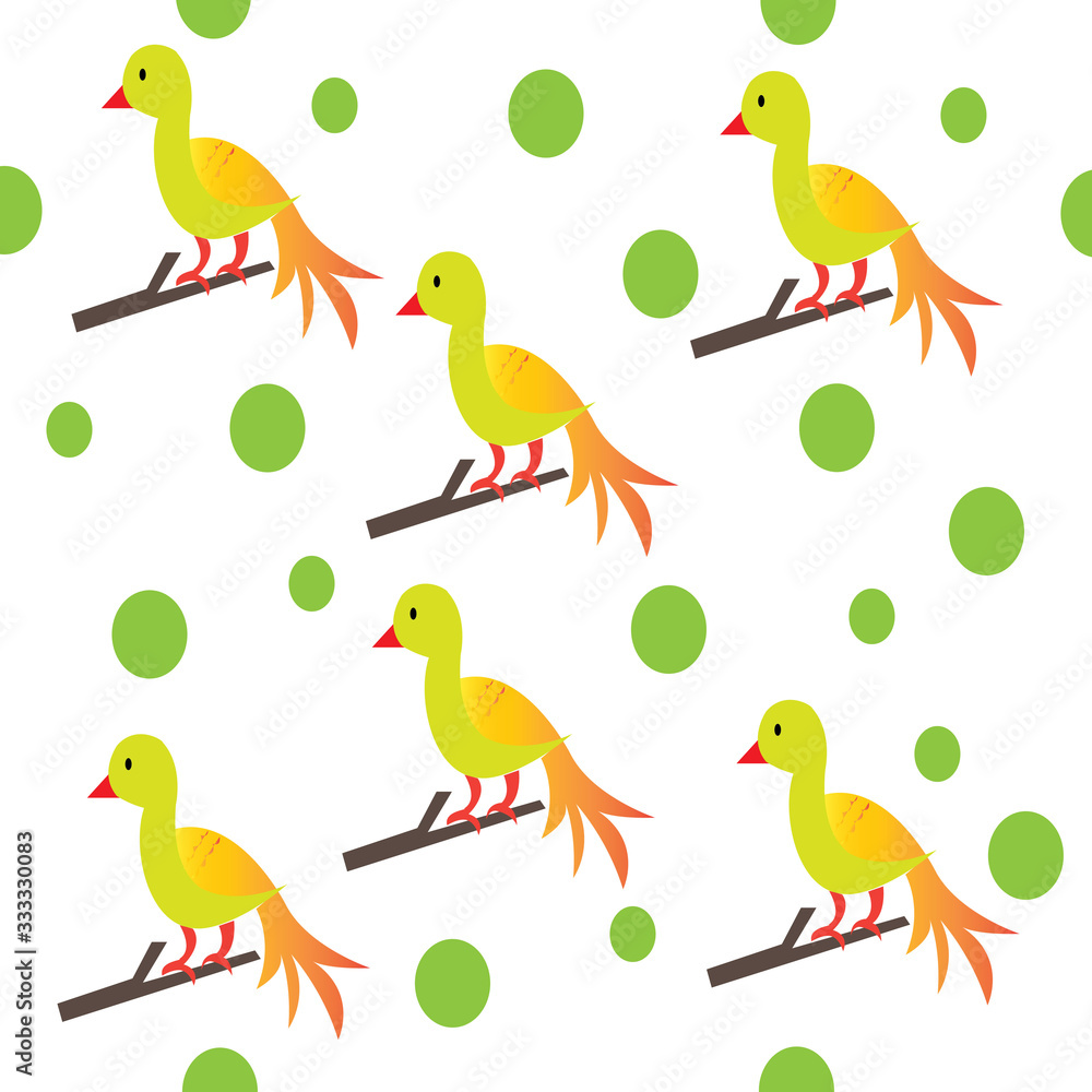 Simple seamless bird vector design Simple seamless bird vector design